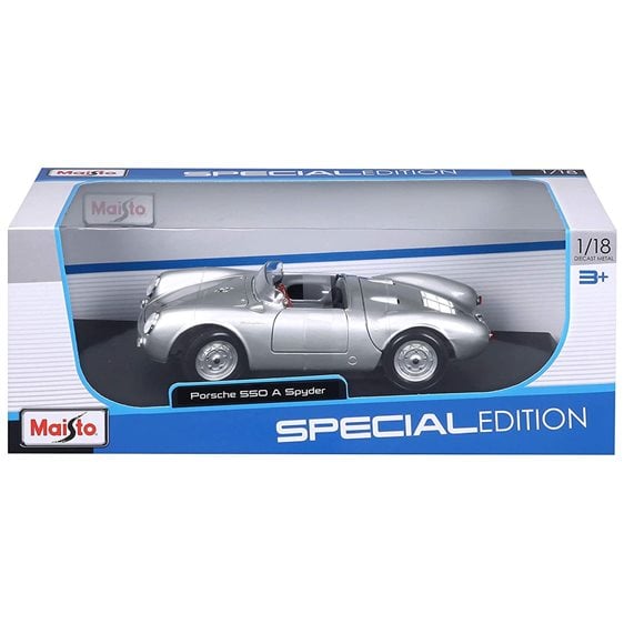 Maisto Special Edition Porsche 550 A Spyder 1950 Silver 1:18 48/31843