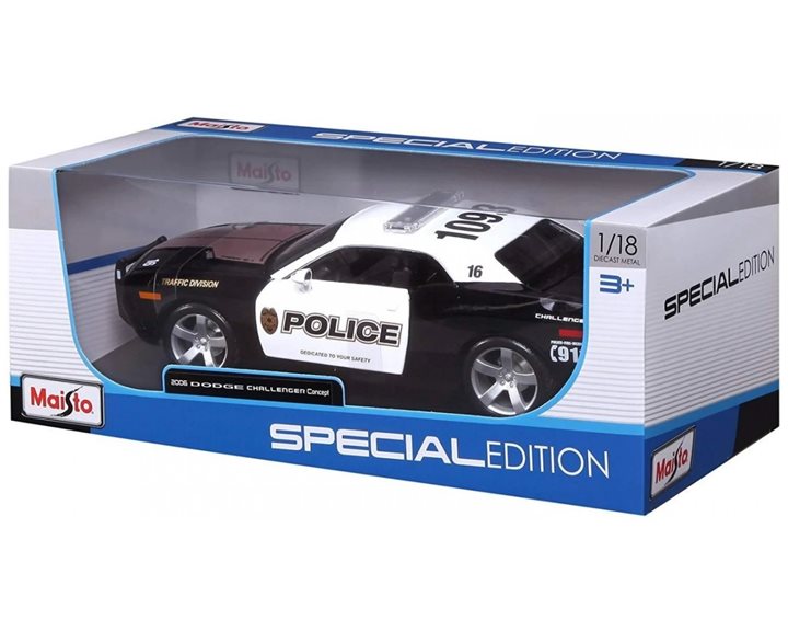 Maisto Special Edition Dodge Challenger Police 1:18 48/31365
