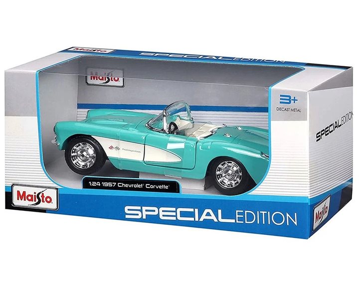 Maisto Special Edition 1957 Chevrolet Corvette - Turquoise 1:24 48/31275