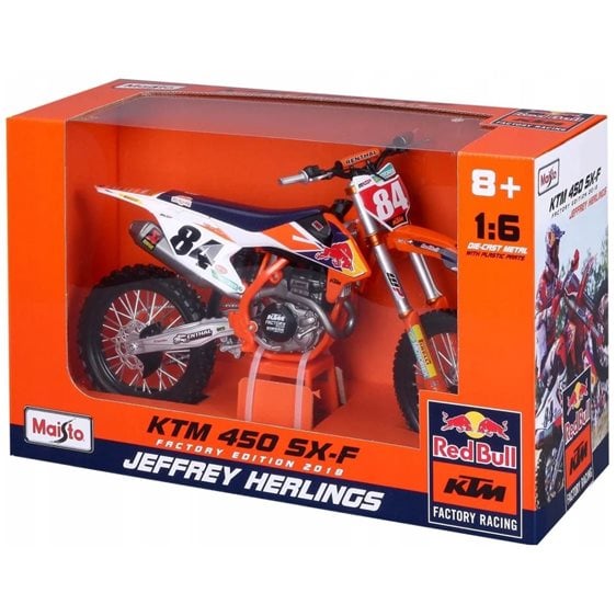 Maisto Μηχανή Red Bull KTM SX450 1/6 48/32228