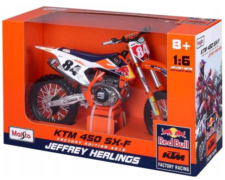 Maisto Μηχανή Red Bull KTM SX450 1/6 48/32228