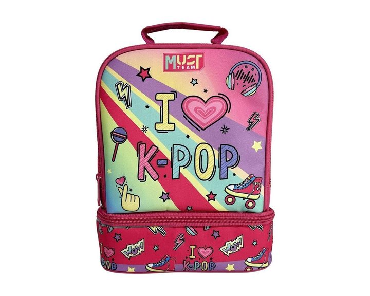Τσαντάκι Φαγητού Ισοθερμικό Must 22x16x28 I Love K-Pop 000586263