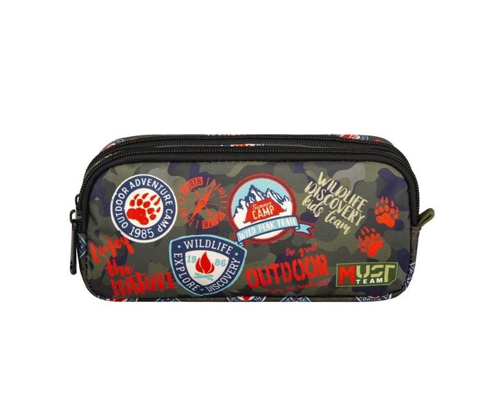 Κασετίνα Βαρελάκι Must 2 Φερμουάρ 21x6x9cm Outdoor Adventure 000586766