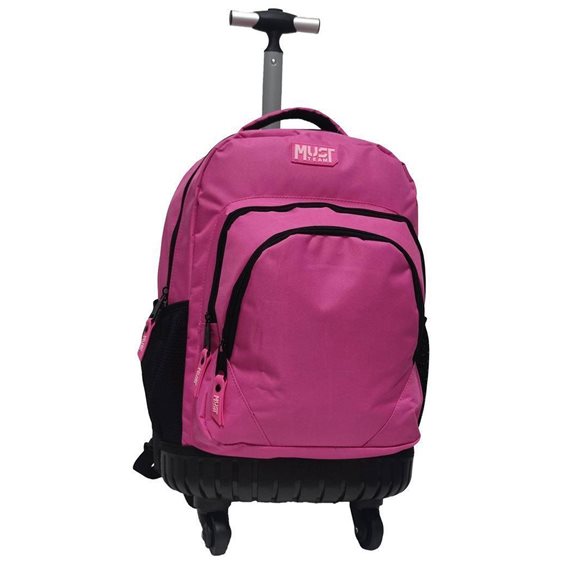 Τσάντα Πλάτης Τρόλλευ Must Xpression 31x26x45cm 3 Θήκες Ροζ 000586854