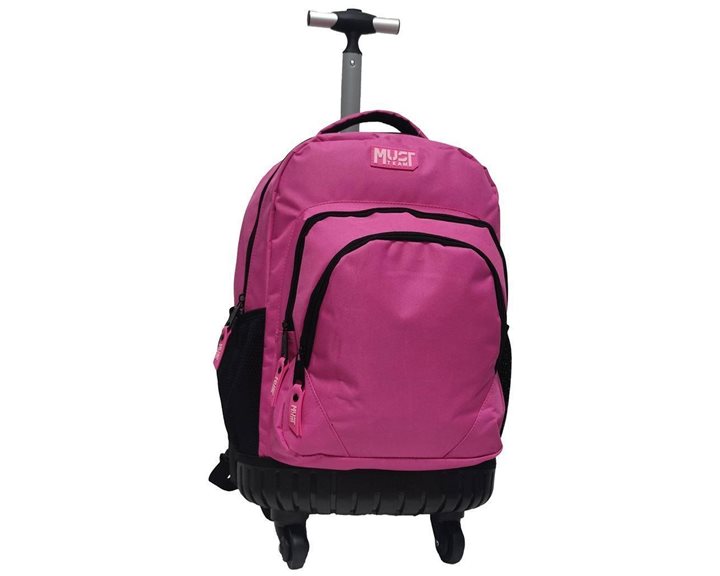 Τσάντα Πλάτης Τρόλλευ Must Xpression 31x26x45cm 3 Θήκες Ροζ 000586854