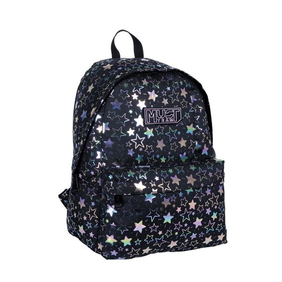 Τσάντα Πλάτης Must 32x17x42cm 1 Κεντρική Θήκη Hologram Stars 000586526