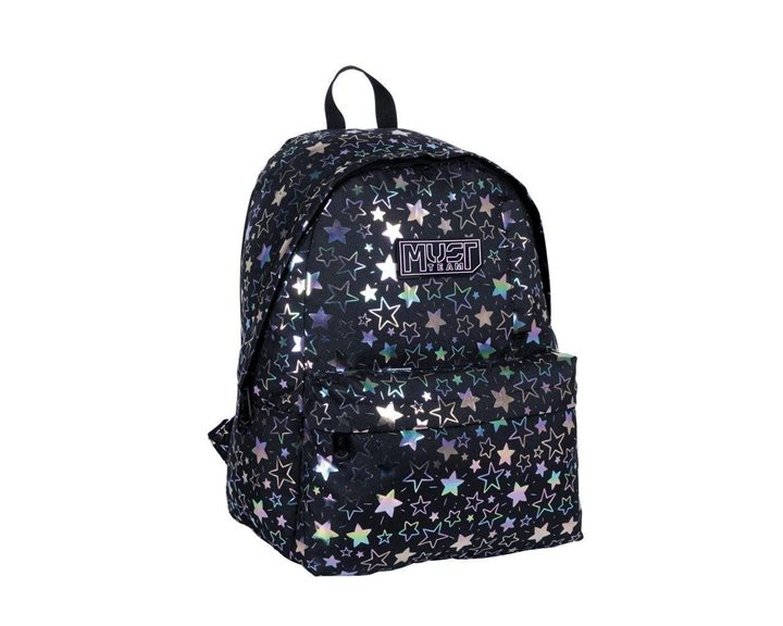Τσάντα Πλάτης Must 32x17x42cm 1 Κεντρική Θήκη Hologram Stars 000586526