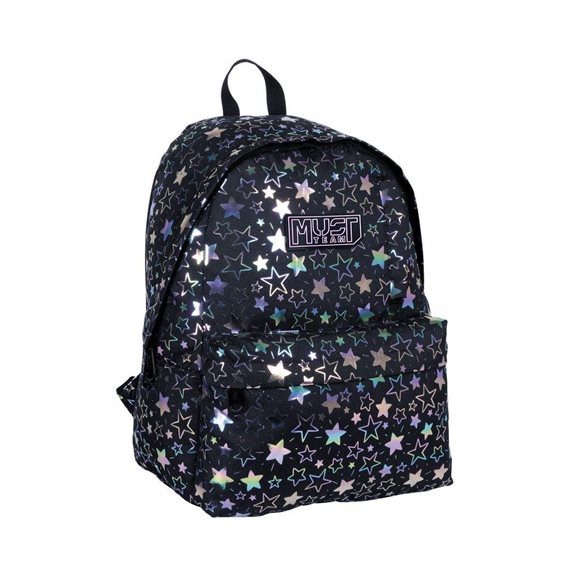 Τσάντα Πλάτης Must 32x17x42cm 1 Κεντρική Θήκη Hologram Stars 000586526