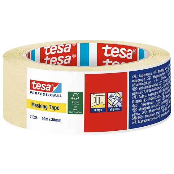 Ταινία Μασκαρίσματος Tesa Professional Μπεζ 38mmX40m