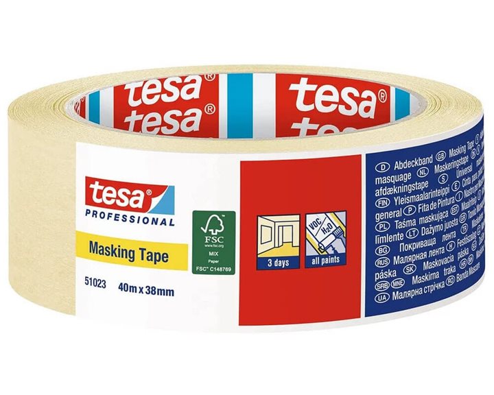 Ταινία Μασκαρίσματος Tesa Professional Μπεζ 38mmX40m