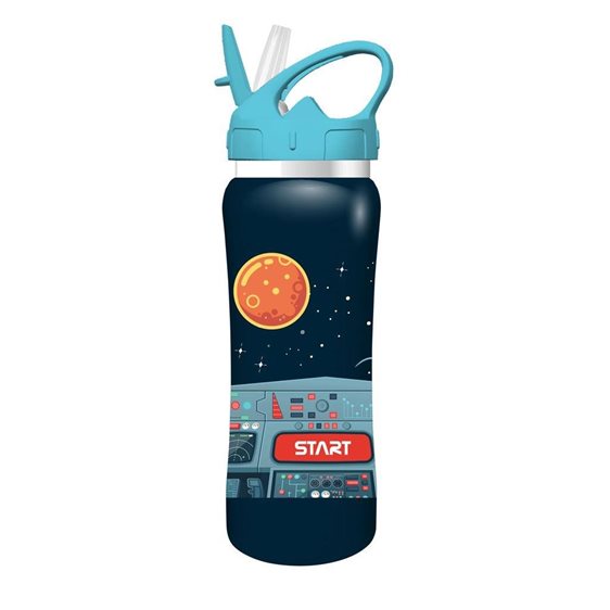 Σετ Φαγητοδοχείο Ανοξείδωτο 800ml και Παγούρι 500ml Must Spaceship 000586469