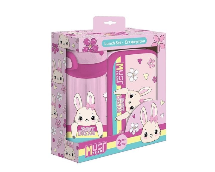 Σετ Φαγητοδοχείο PP 800ml και Παγούρι PP 500ml Must Sweet Dream 000586466