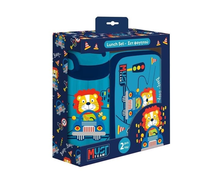 Σετ Φαγητοδοχείο PP 800ml και Παγούρι PP 500ml Must Happy Trip 000586465