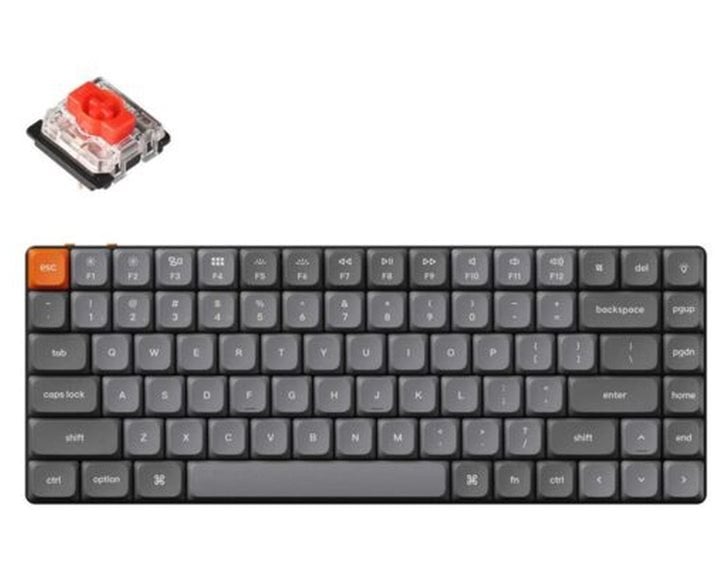 Keychron K3 Max (K3M-H1) QMK/VIA Wireless Custom Mechanical Keyboard-Red Switch Hot-Swappable 75% US