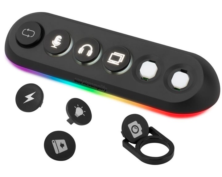 Streamplify HUB DECK 5 -  5 Port Streaming Deck 4x USB 3.0, 1x USB 2.0, RGB, 12V