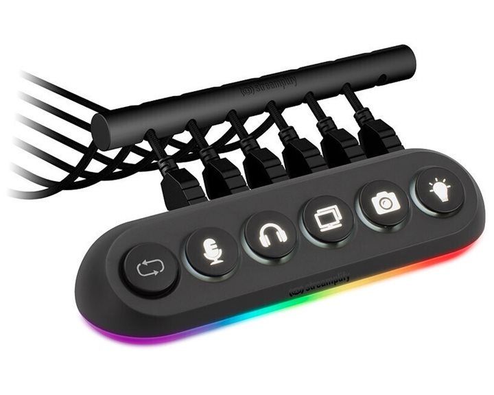 Streamplify HUB DECK 5 -  5 Port Streaming Deck 4x USB 3.0, 1x USB 2.0, RGB, 12V