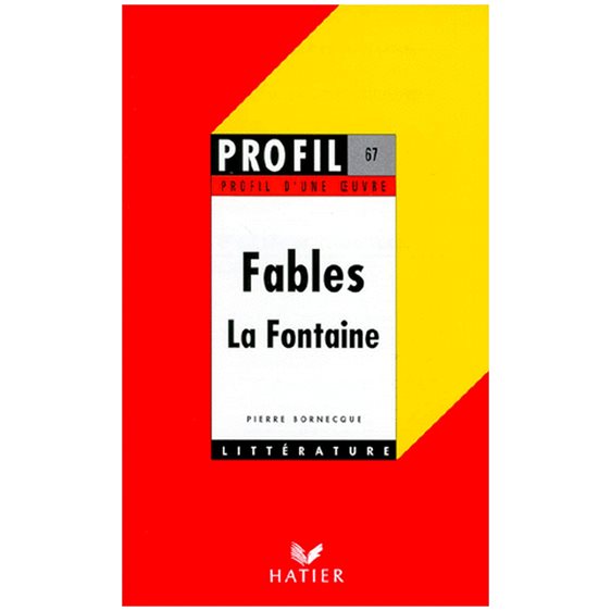 PROFIL DUNE OEUVRE FABLES LA FONTAINE PB