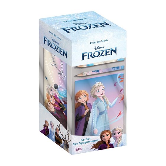 Σετ Χρωματισμού Με Κασετίνα 25τεμ. Σε PP Κουτί Frozen 000564271