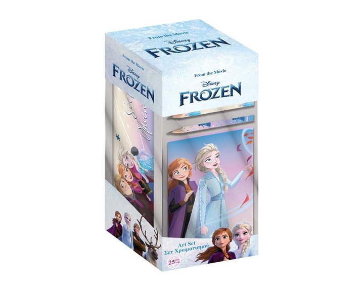 Σετ Χρωματισμού Με Κασετίνα 25τεμ. Σε PP Κουτί Frozen 000564271