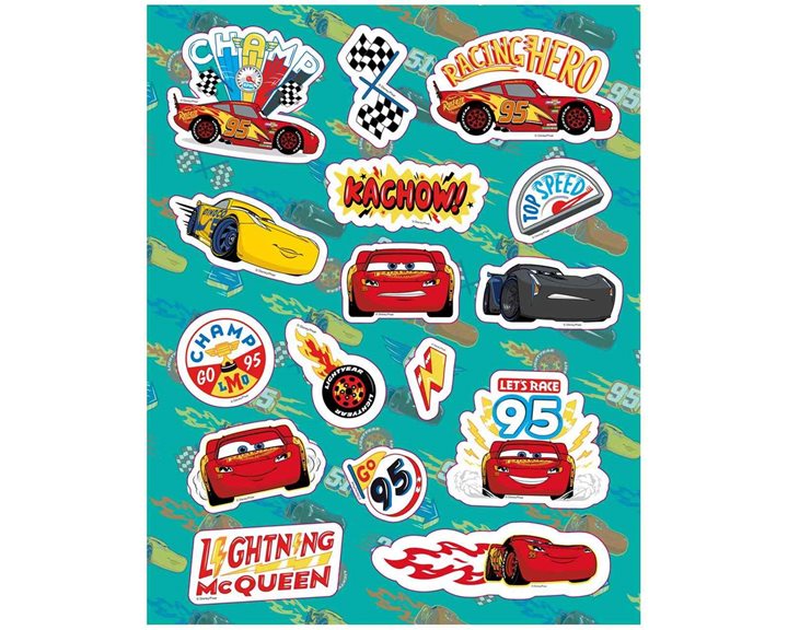 Προσχεδιασμένες Σελίδες Χρωματισμού 24φ Stickers και 6 mini Μαρκαδόρους Cars 000564599