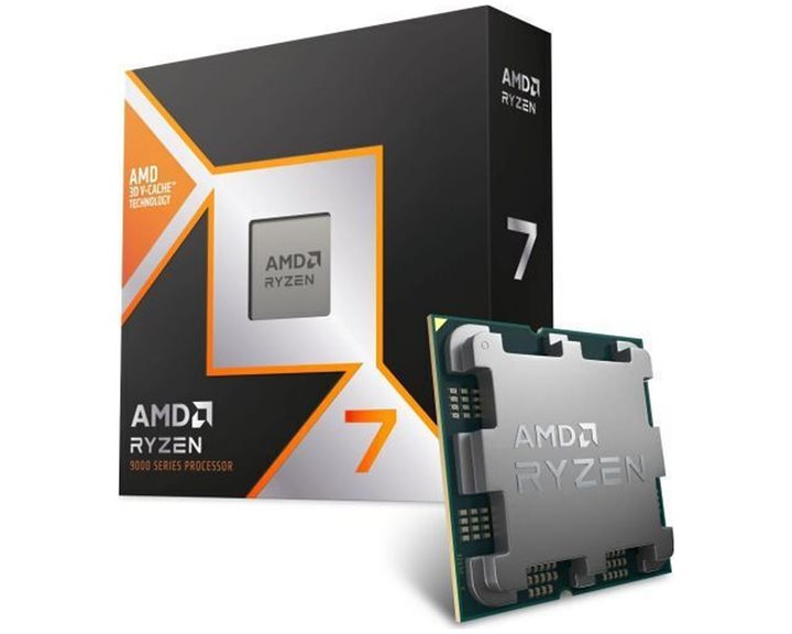 AMD CPU RYZEN 7 9800X3D, 8C/16T, 4.7-5.2GHz, CACHE 8MB L2+96MB L3, SOCKET AM5, GPU, BOX, 3YW.