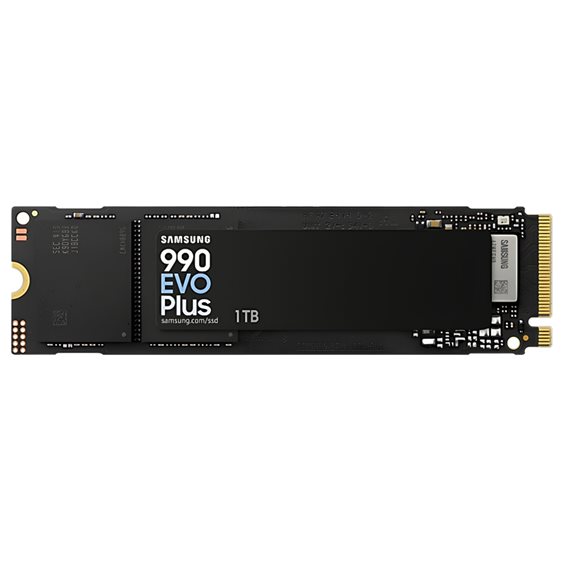 SAMSUNG SSD M.2 NVMe PCI-E GEN4/5 1TB MZ-V9S1T0BW SERIES 990 EVO PLUS, M.2 2280, NVMe PCI-E GEN4x4/5x2, READ 7150MB/s, WRITE 6300MB/s, 5YW.