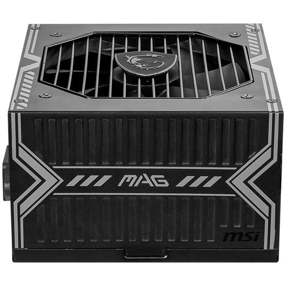 MSI PSU 650W MAG A650BN, 80+ BRONZE CERTIFIED, SLEEVE BEARING 120MM QUIET & COOL FAN, 5YW.