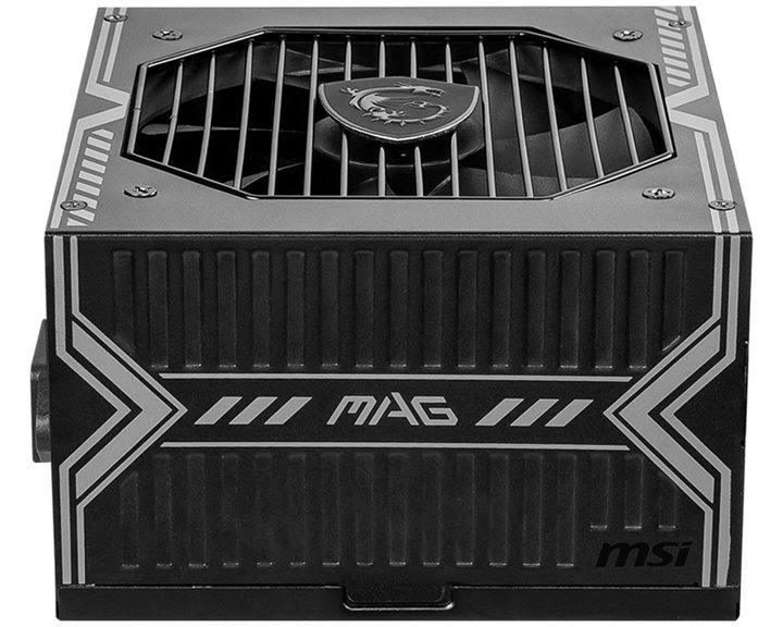 MSI PSU 650W MAG A650BN, 80+ BRONZE CERTIFIED, SLEEVE BEARING 120MM QUIET & COOL FAN, 5YW.