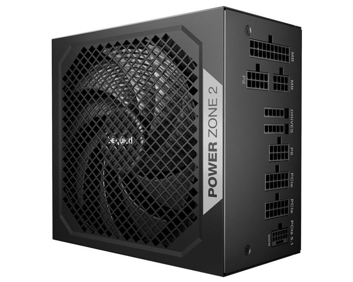 BEQUIET PSU POWER ZONE 2 750W BP006EU, PLATINUM CERTIFIED, MODULAR CABLES, PURE WINGS 3 14CM SILENT FAN, 10YW.