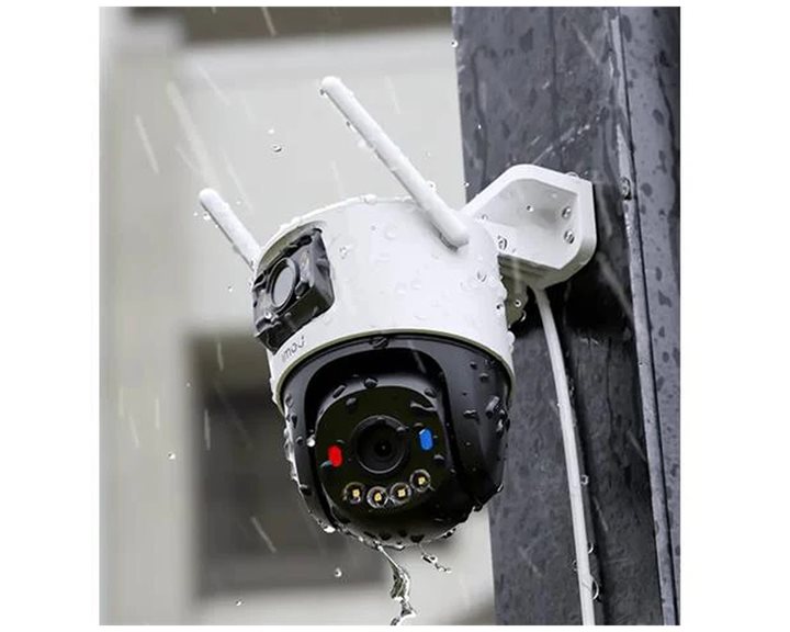 IMOU IP CAMERA CRUISER DUAL 6MP IPC-S7XP-6M0WED, OUTDOOR, DUAL CAMERA 3MP FIXED & 3MP MOTORIZED ROTATED PTZ, H.265/H.264, IR 30M, DIGITAL ZOOM,WIFI, ETHERNET, MICRO SD SLOT, MIC&SPEAKER, 2-WAY TALK, SIREN &SPOTLIGHT, DC12V, SMART TRACKING, 