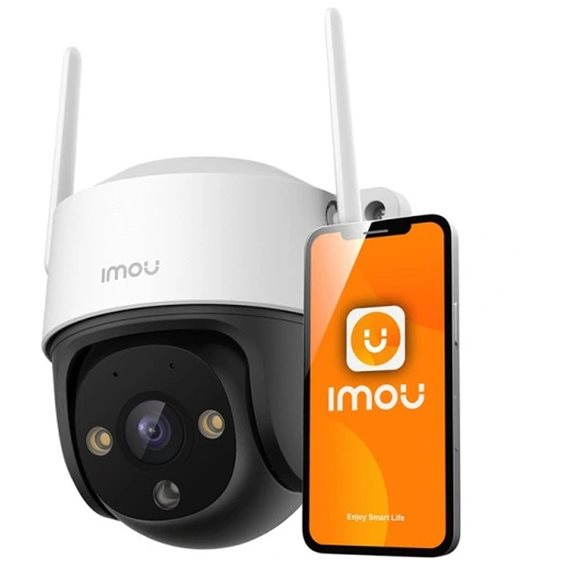IMOU IP CAMERA CRUISER SE+ 3MP IPC-K7CP-3H1WE,  OUTDOOR, 1/2.8" 3MP CMOS, H.265/H.264, 8X DIGITAL ZOOM, PTZ, IR 30M, WIFI, ETHERNET, IP66, MIC&SPEAKER, 2-WAY TALK, BUILT IN SPOTLIGHT&SIREN, MICRO SD SLOT UP TO 512GB, SMART TRACKING, ONVIF, 
