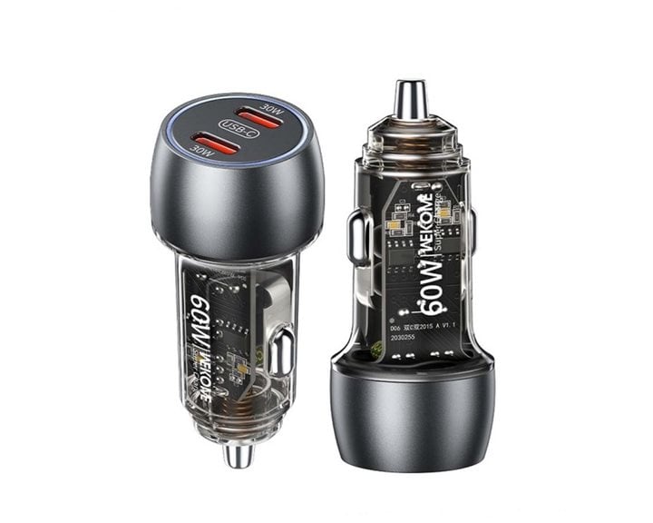 Car Charger WK 60W Dual PD Black WP-C54
