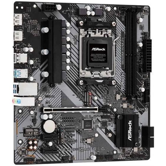 ASROCK MB B650M-H/M.2+, SOCKET AMD AM5, CS AMD B650, 2 DIMM SOCKETS DDR5, HDMI/DP, PCI-E GEN 5.0, GIGABIT LAN, MICRO-ATX, 3YW