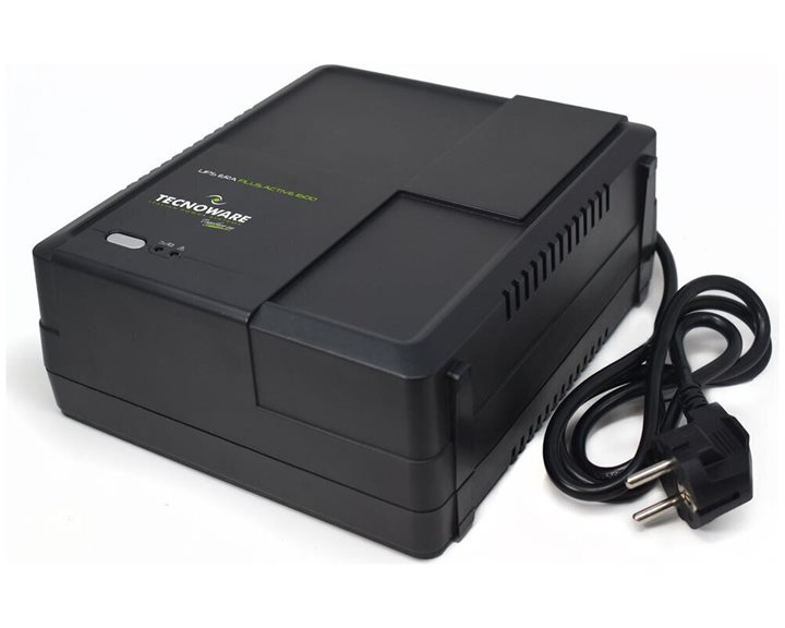 TECNOWARE UPS ERA PLUS ACTIVE 1600 SCHUKO TOGETHER ON, 1600VA/1120W, LINE INTERACTIVE W/ STABILIZER FOR ACTIVE PFC PSU, MODIFIED SINEWAVE, 2YW ELECTRONIC PARTS & 1YW BATTERIES.