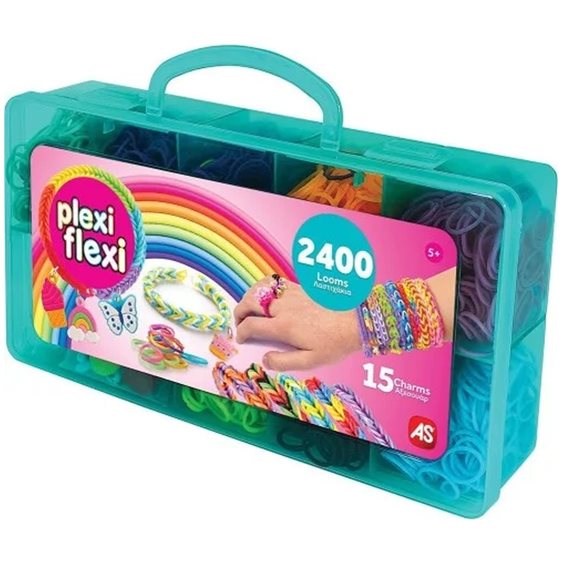 As company Plexi Flexi Θήκη Με 2400 Λαστιχάκια And 15 Αξεσουάρ