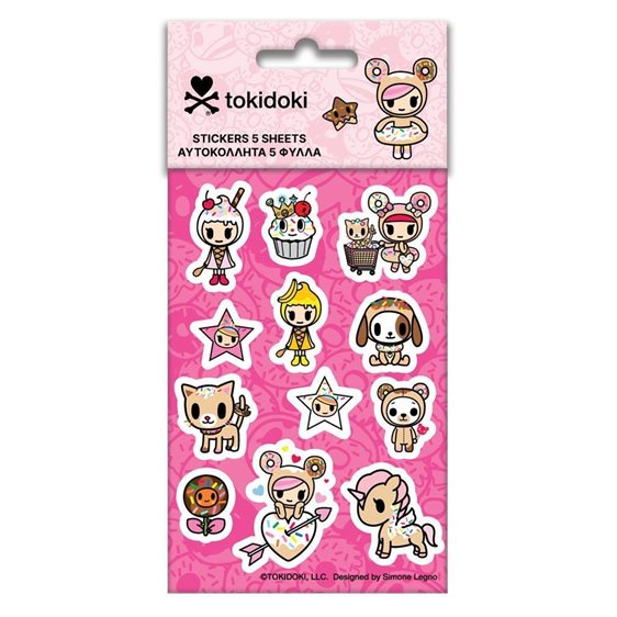 Αυτοκολλητα Tokidoki 8x12 5Φυλλ 000470312