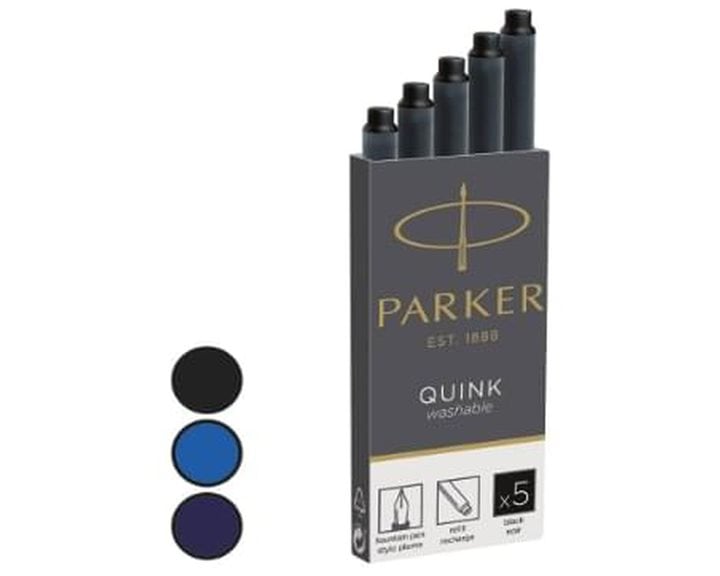 Parker Quink Ανταλλακτικό Μελάνι 5τεμ Cartridges WSH-Blue