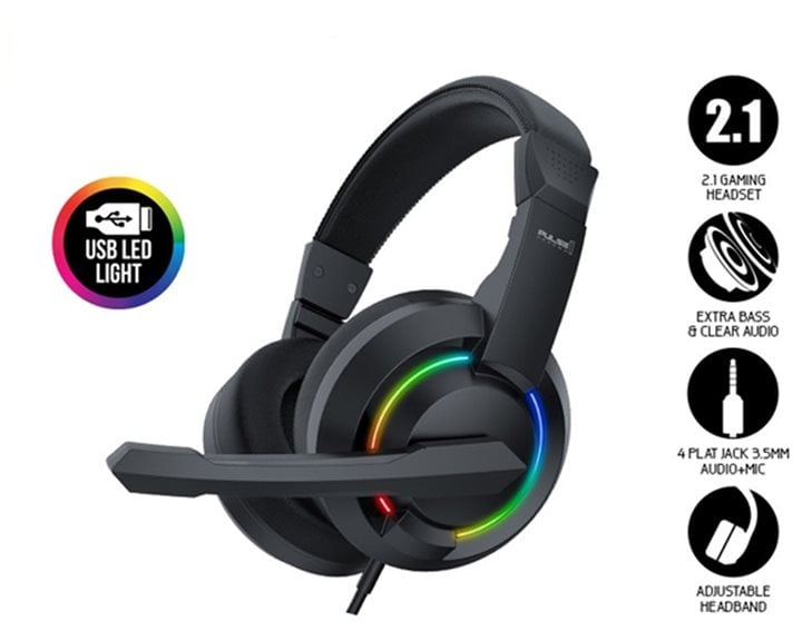 ARMMAGGEDDON GAMING HEADSET RGB 2.1 PULSE 1 CHROMA BLACK
