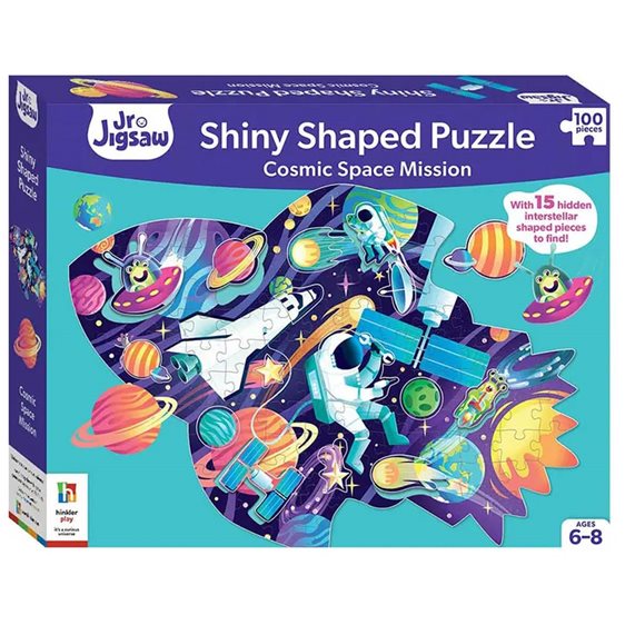 Cosmic Space Mission Shiny Shaped Puzzle