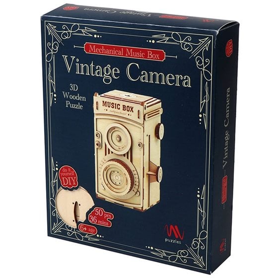 Vintage Camera Music Box