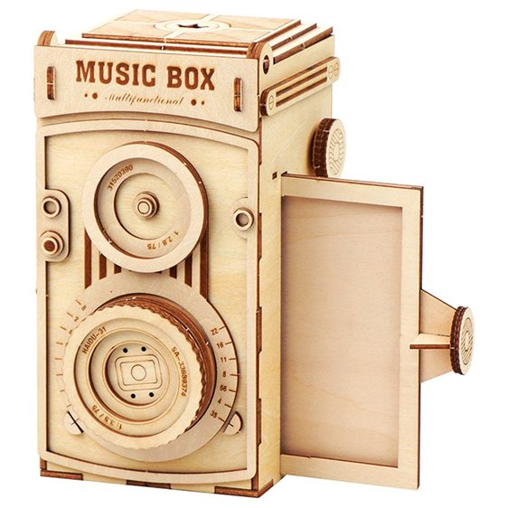 Vintage Camera Music Box