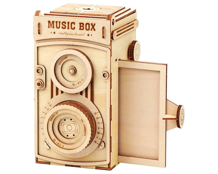Vintage Camera Music Box