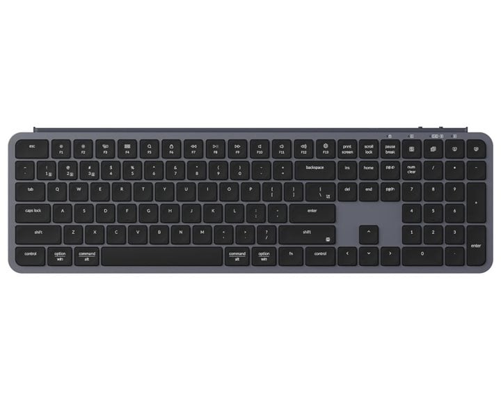 Keychron B6 Pro (B6P-K1) Ultraslim Wireless BT Keyboard ZMK Online customization - Gray 100% US Lay