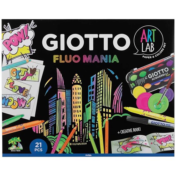 Σετ Δημιουργίας Giotto Art Fluo Mania