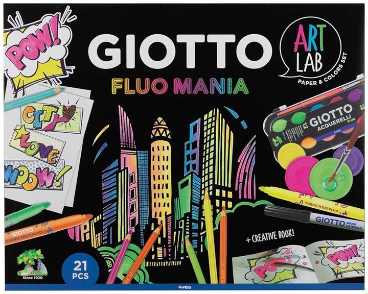Σετ Δημιουργίας Giotto Art Fluo Mania