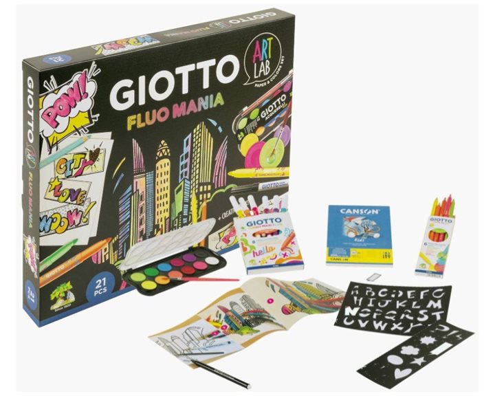 Σετ Δημιουργίας Giotto Art Fluo Mania