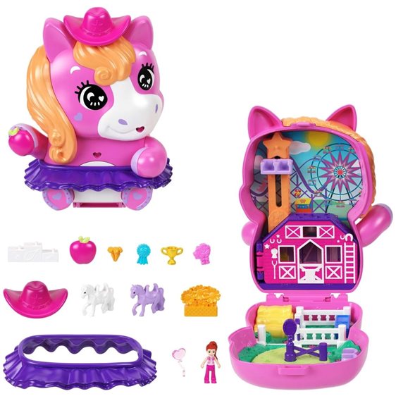 Mattel Polly Pocket Pony Rodeo Compact Σετ Παιχνιδιών JFG56 / JCR39