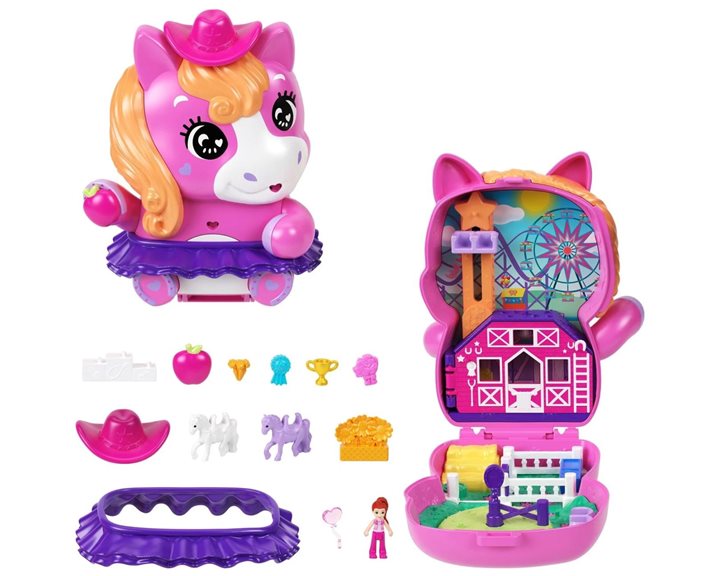 Mattel Polly Pocket Pony Rodeo Compact Σετ Παιχνιδιών JFG56 / JCR39