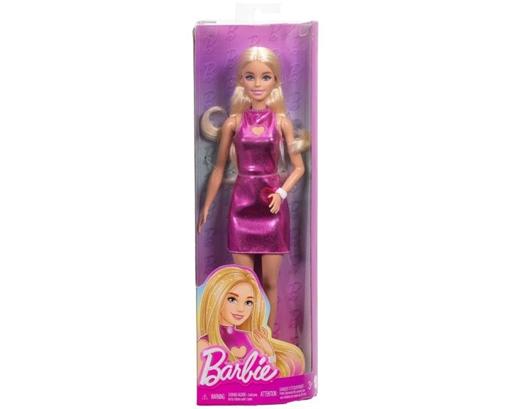 Mattel Barbie Fashionistas Doll Fashionistas Κούκλα Φούξια Φόρεμα Καρδιά FBR37 /HYT88