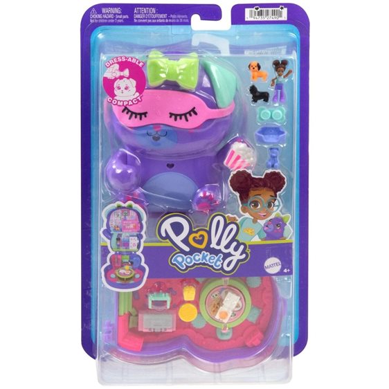 Mattel Polly Pocket Sleepover Puppy Compact Σετ Παιχνιδιών JFG56 / JCR38